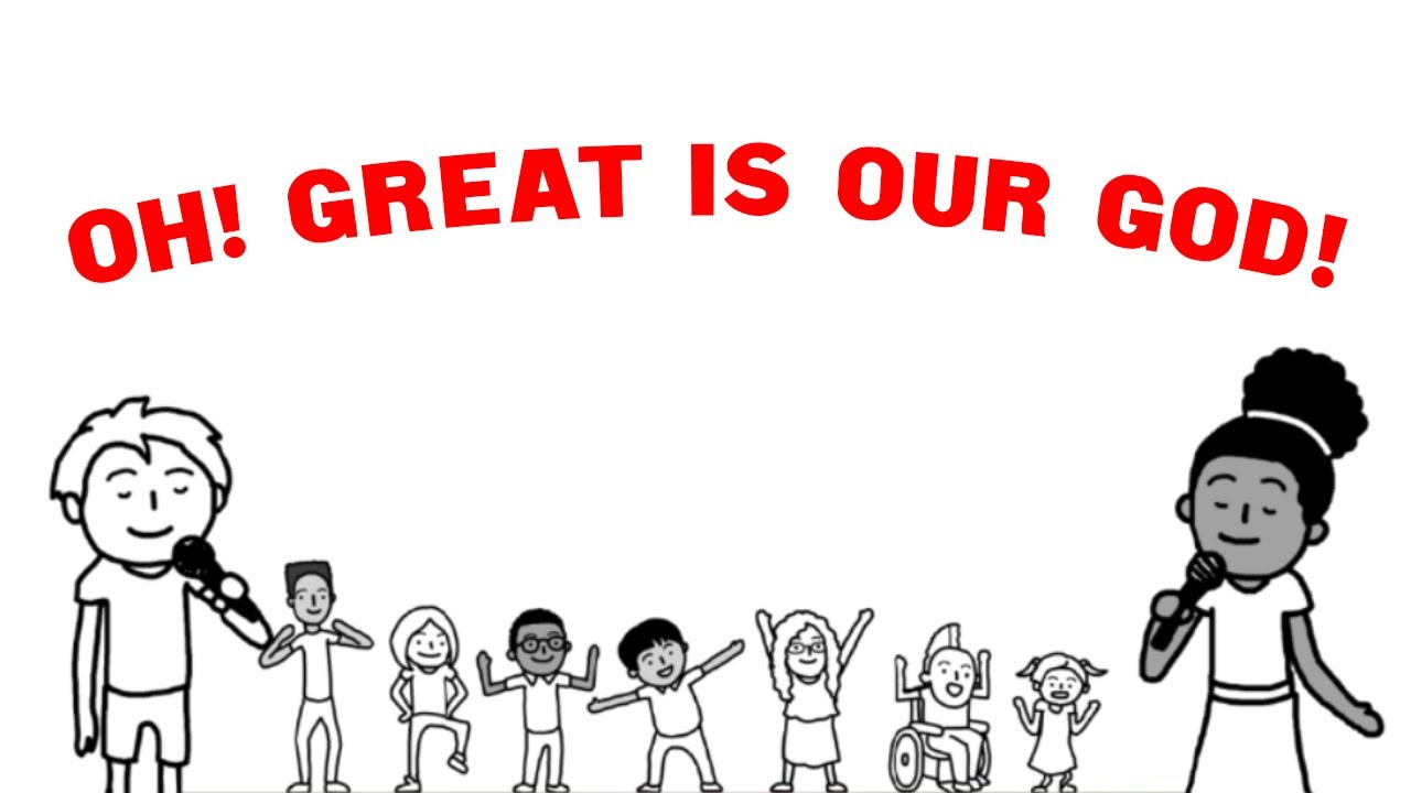 The Sing Team Kids // Oh, Great Is Our God // (Official Lyric Video)