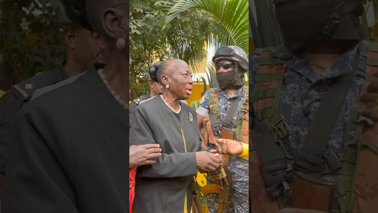 Former speaker Rebecca Alitwala Kadaga today happened to appear for the NRM meeting.