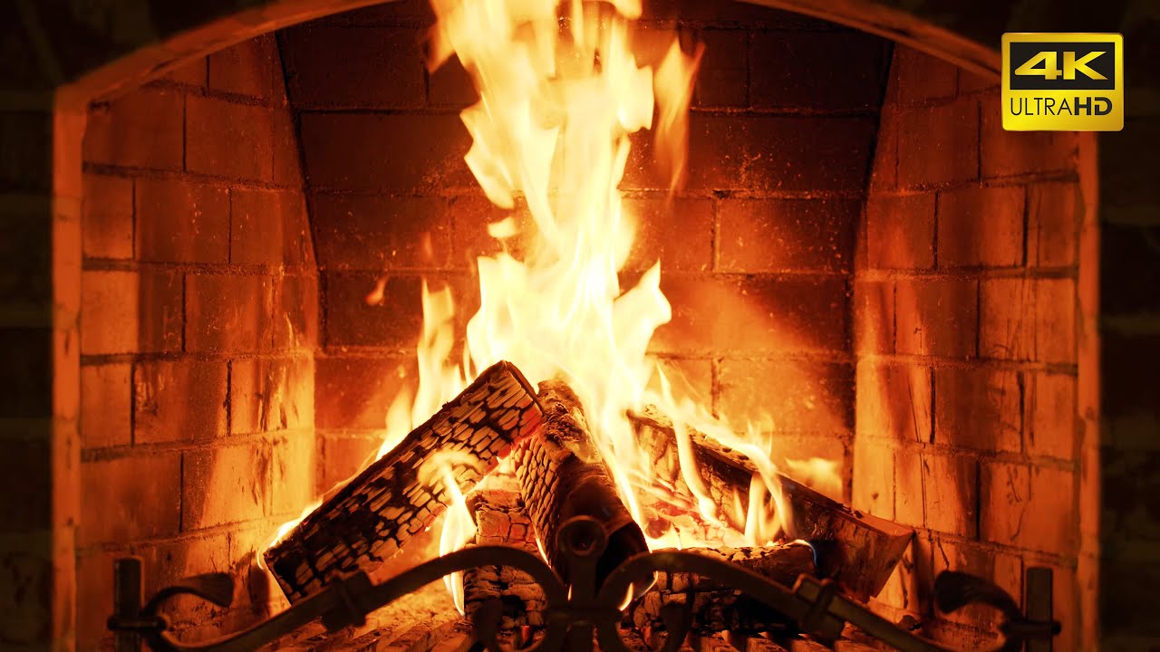 Камин (10 часов) (Fireplace 4K)