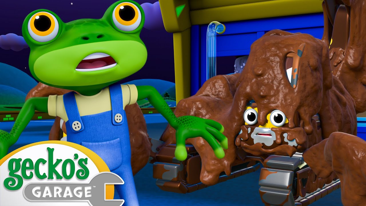 Save the Excavator! | Gecko's Animal Pals | Animal & Vehicle Cartoons | Cartoons for Kids