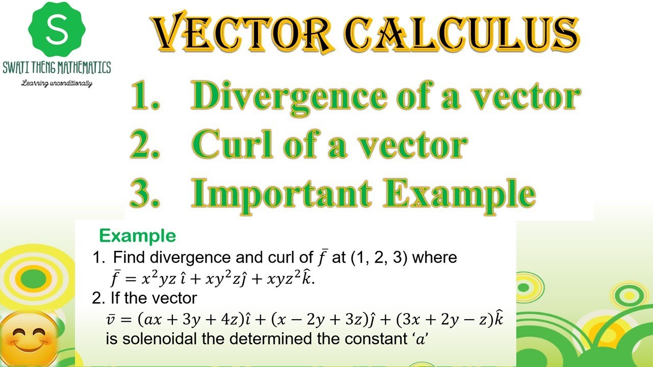 Curl and divergence of a vector || vector analysis bsc maths, BE maths, Applied Mathematics