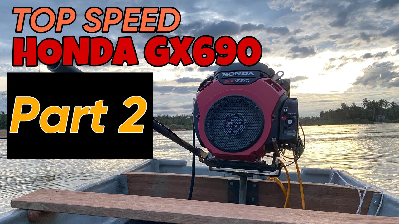 Top speed honda gx690 | mana lagi laju dari speedboat 15hp???