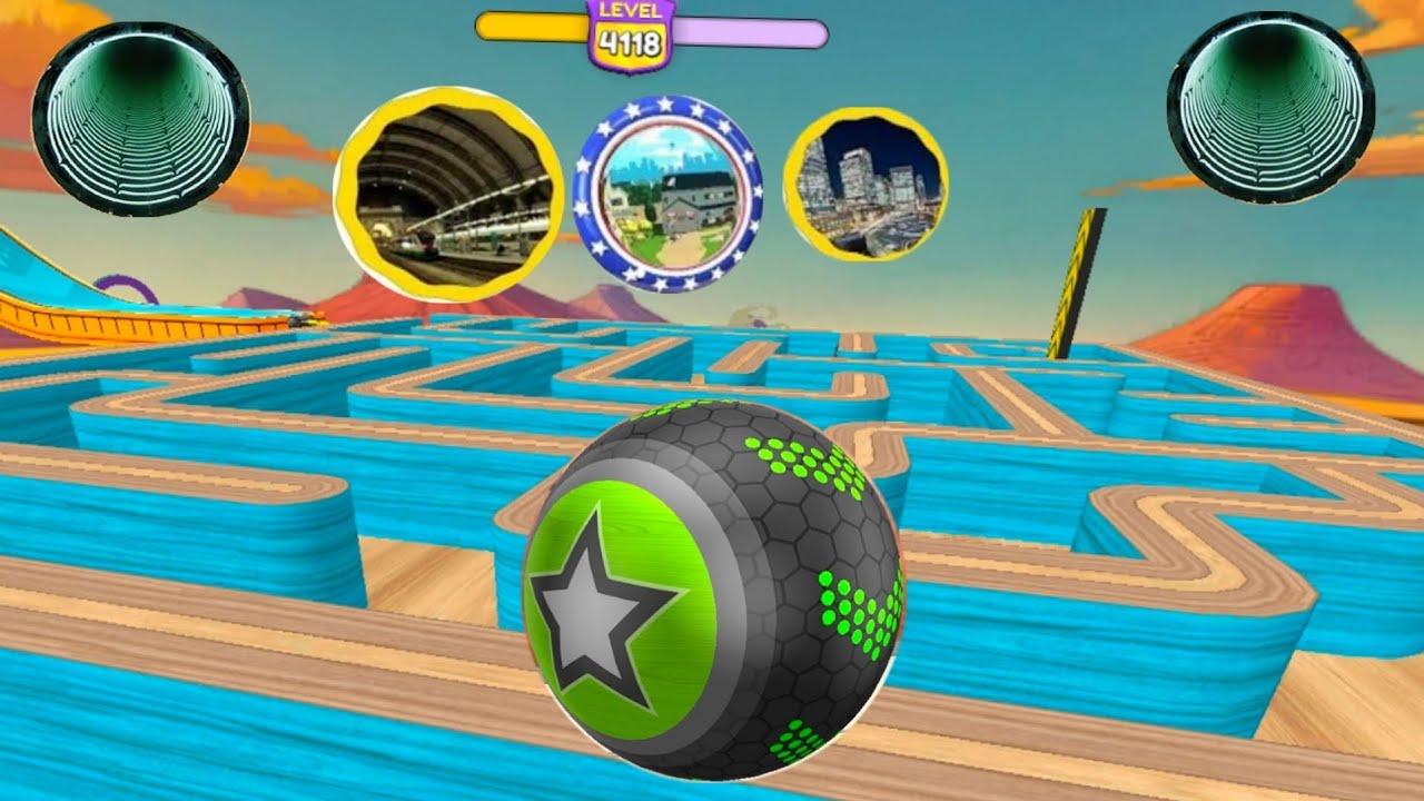 Going Balls, SpeedRun, Going Balls Portal Run Gameplay Level 4147
