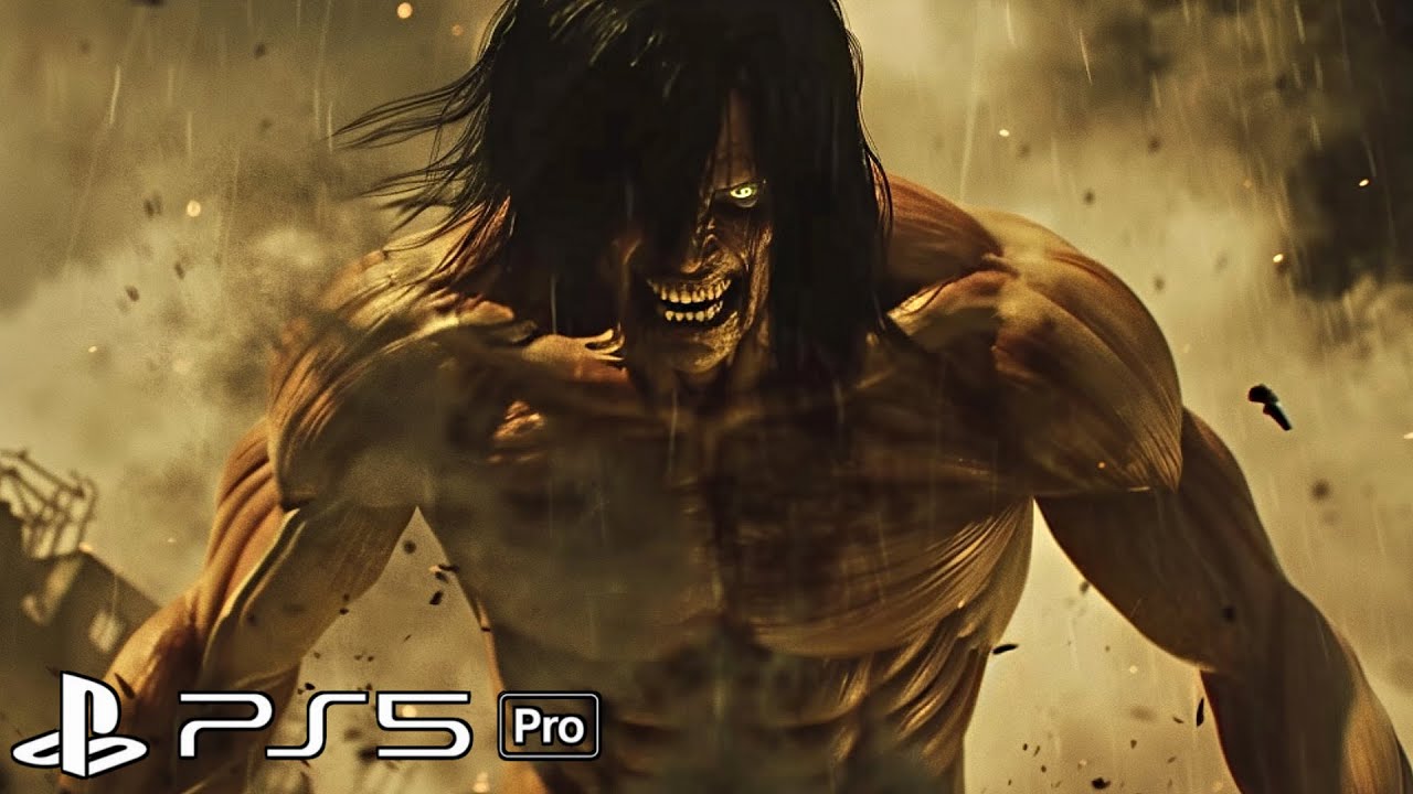 ATTACK ON TITAN (PS5 Pro) Eren Titan Transformation Gameplay 4K 60FPS
