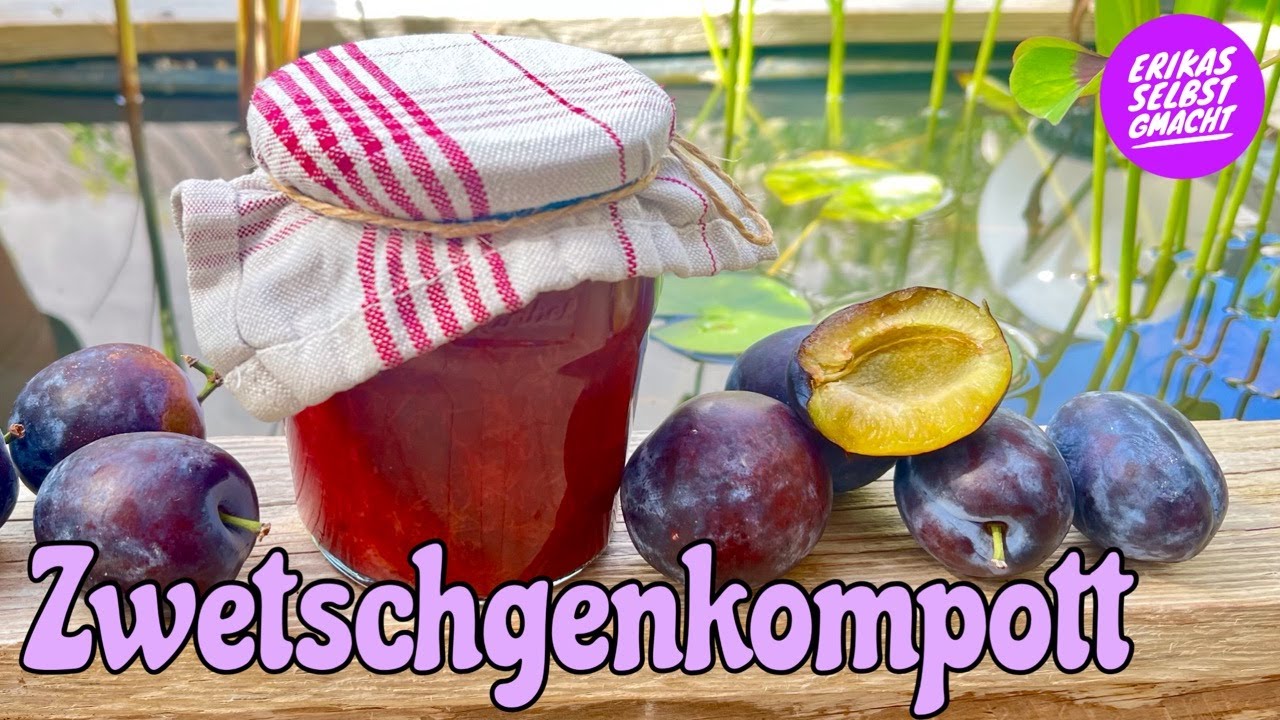 Zwetschgenkompott einkochen
