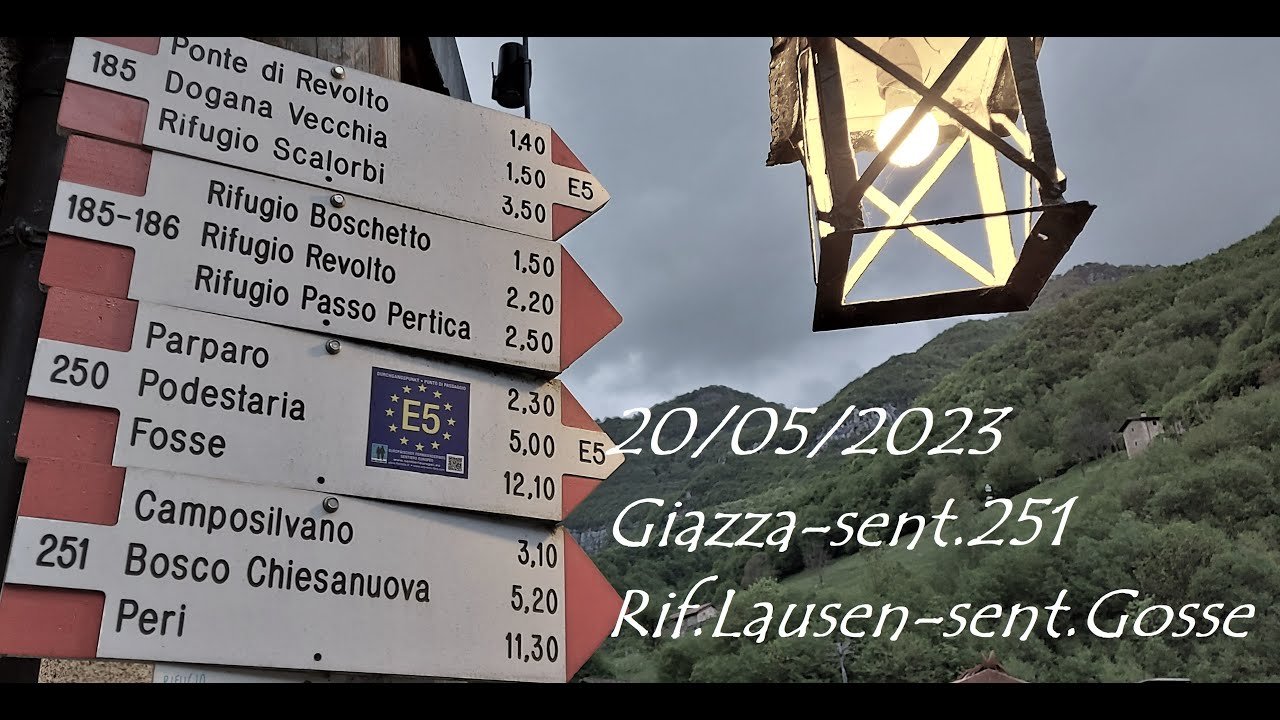 R.M.- 20/05/2023  Giazza - Sent.251 - Rif. Lausen - sent. Gosse