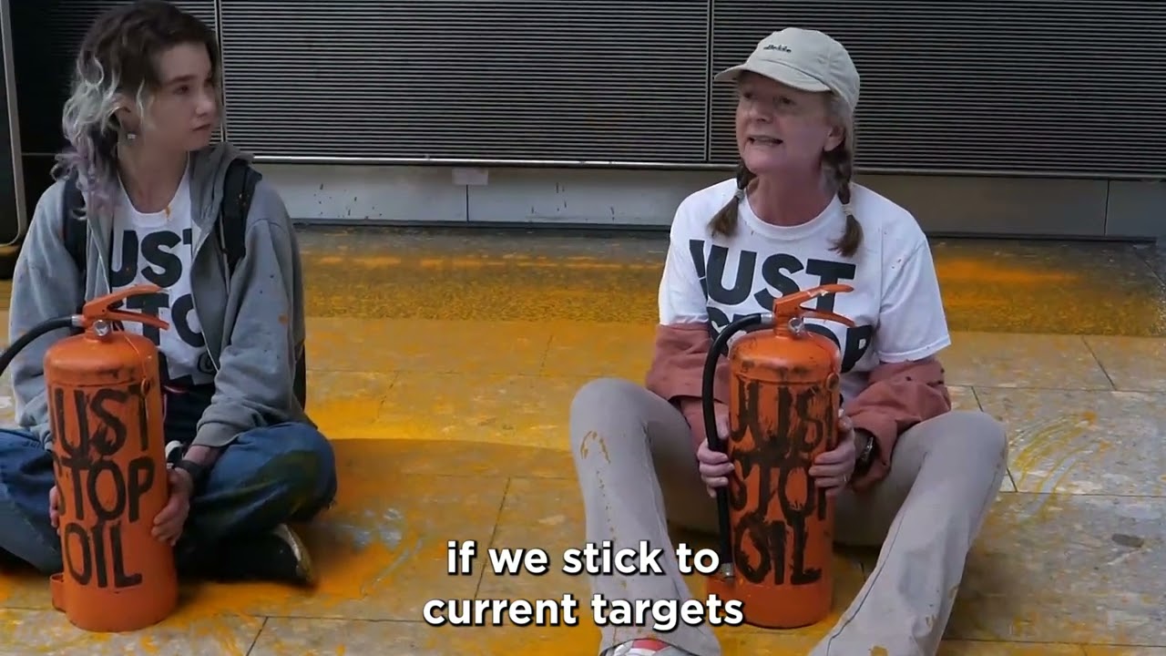 Two Just Stop Oil protesters have been arrested at Heathrow Airport