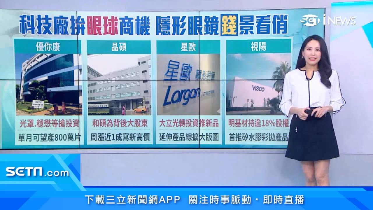 你知道嗎？晶碩、星歐隱形眼鏡　背後大股東是科技大廠｜眼鏡也有快時尚！試戴、驗光到配鏡30分鐘搞定｜台灣眼鏡年商機破300億　快時尚品牌搶卡位｜訂閱@94要賺錢看更多 財經新聞