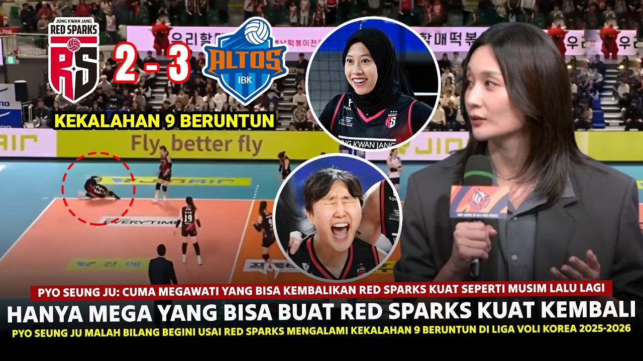 🔴SEMAKIN HANCUR !! Pyo Seung Ju BILANG BEGINI Soal Megawati Usai Red Sparks Kalah 9 Laga Beruntun