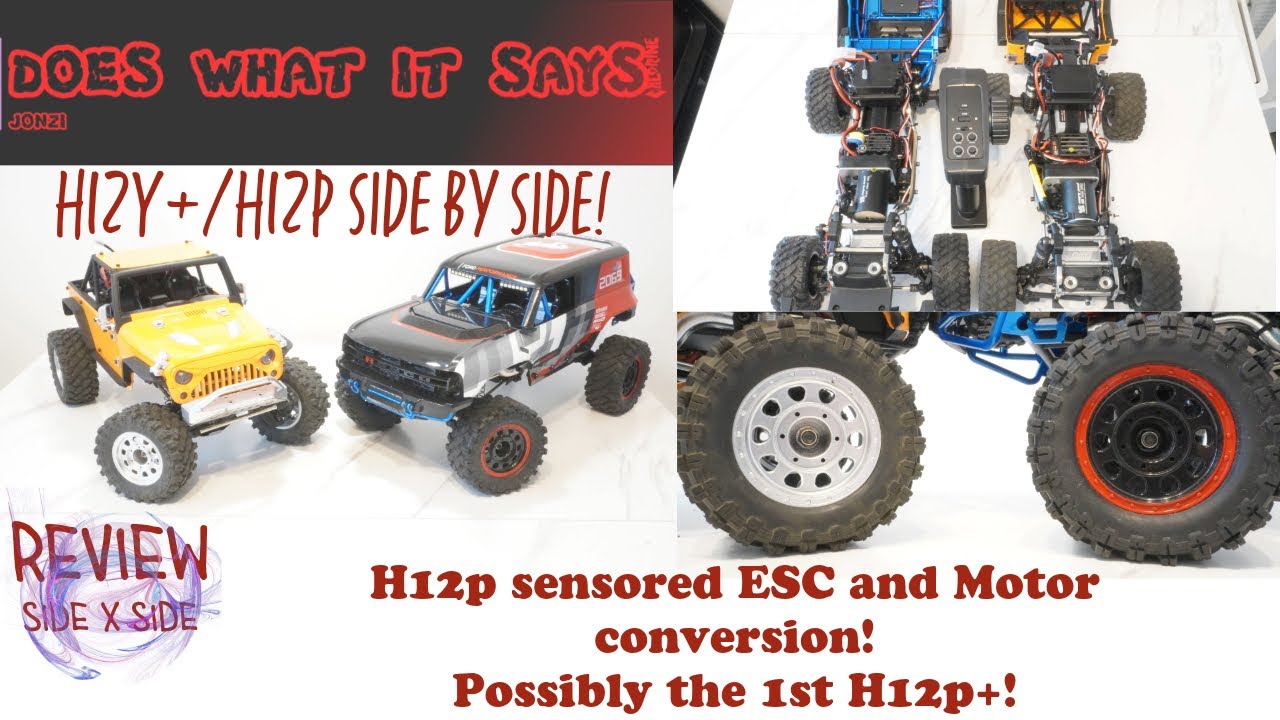 MJX H12p/H12y+ side by side and world's first  H12p+
