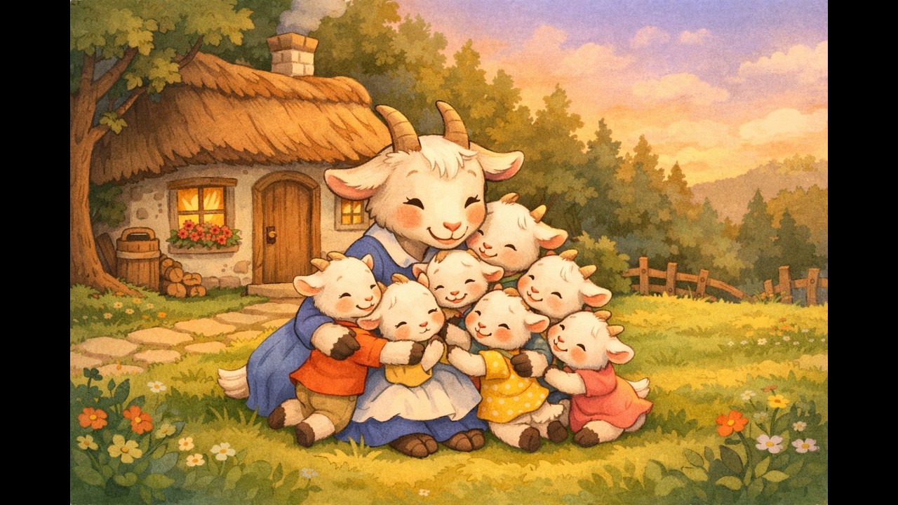 El Lobo y los Siete Cabritos 🐺🐐 Cuento Infantil para Dormir en Español