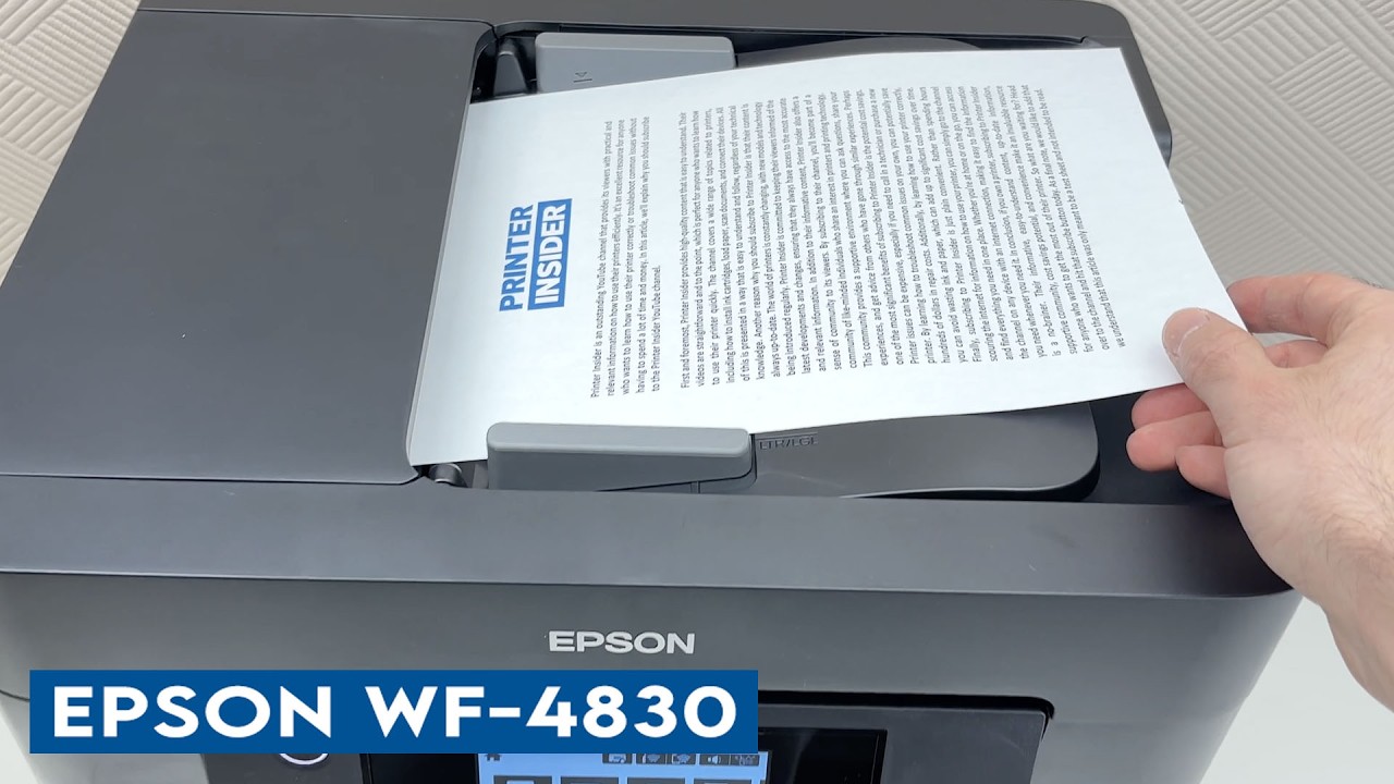 Epson WF-4830: Как пользоваться автоматическим податчиком документов