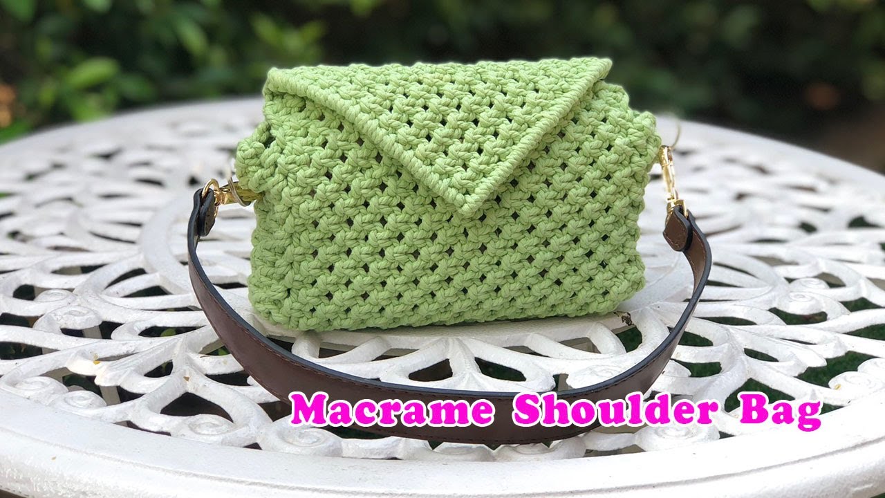 DIY macrame bag | macrame shoulder bag | Chompu Macrame