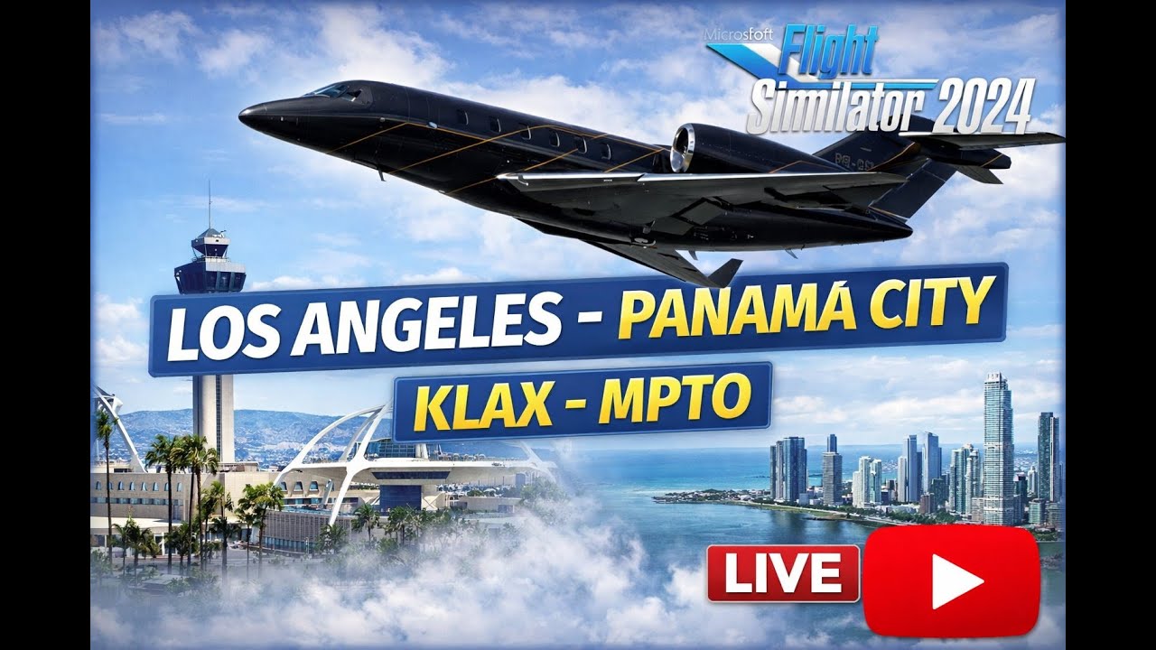 LIVE / LOS ANGELES - PANAMÁ CITY | CESSNA CITATION X | LIVE DECIDIDA NA HORA (MUDO)