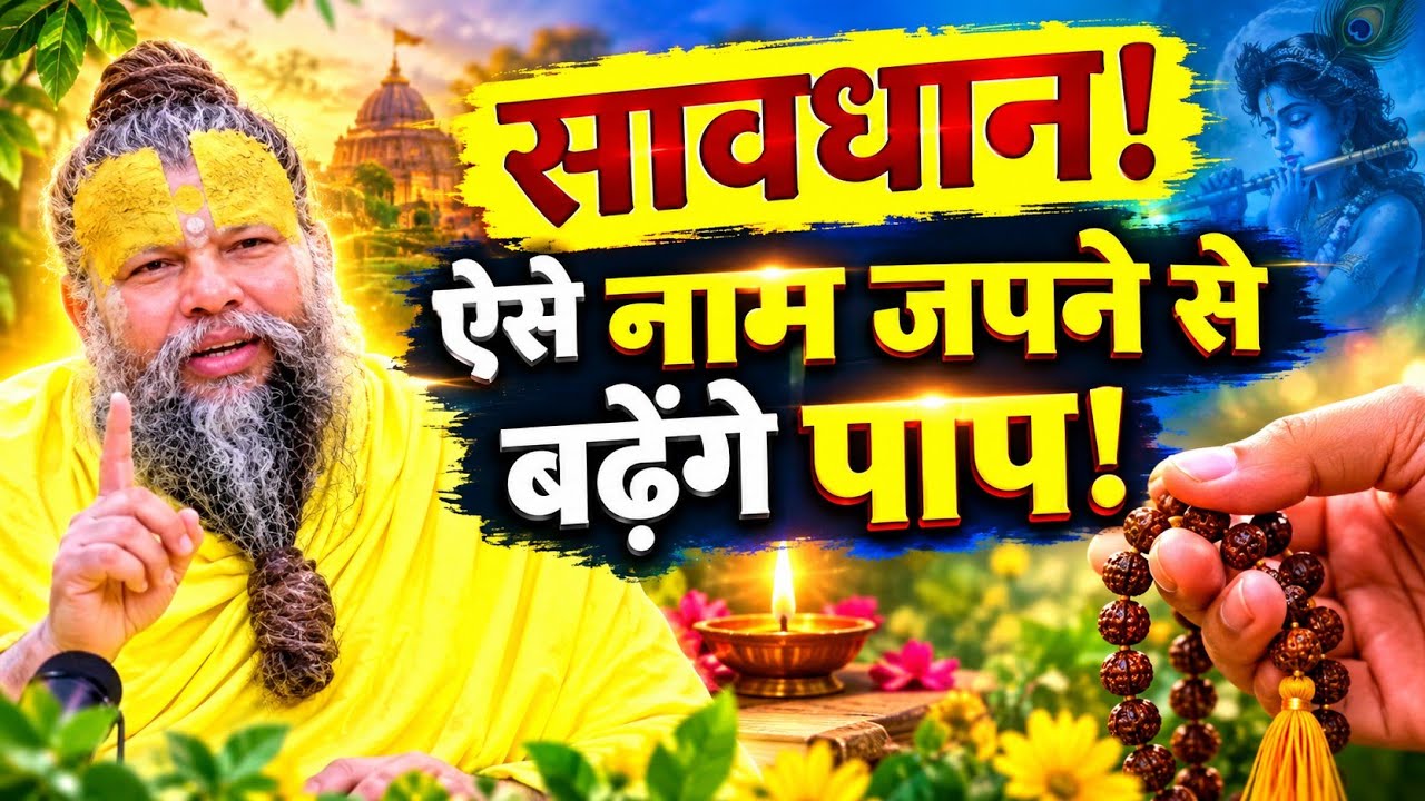 सावधान! ऐसे नाम जपने से बढ़ेंगे पाप! @Bhajan Marg 🙏 Premanand Govind Maharaj Pravachan