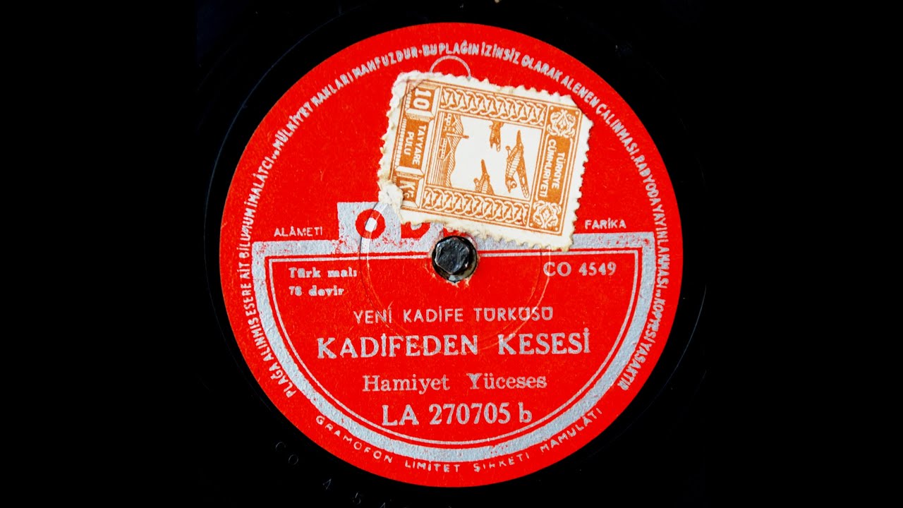 Hamiyet Y&uuml;ceses -  Kadifeden kesesi - GER&Ccedil;EK TAŞ PLAK KAYDI