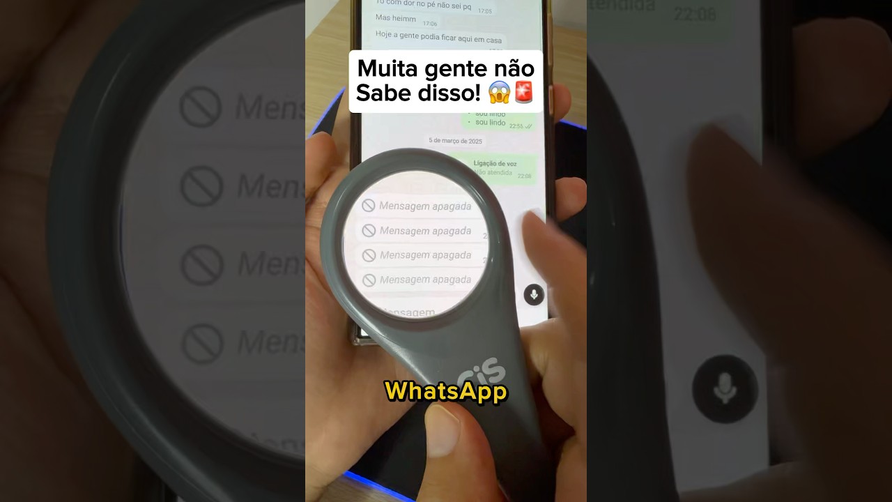 Como ver as mensagens apagadas do WhatsApp sem instalar nada #dicas #whatsapp #celular