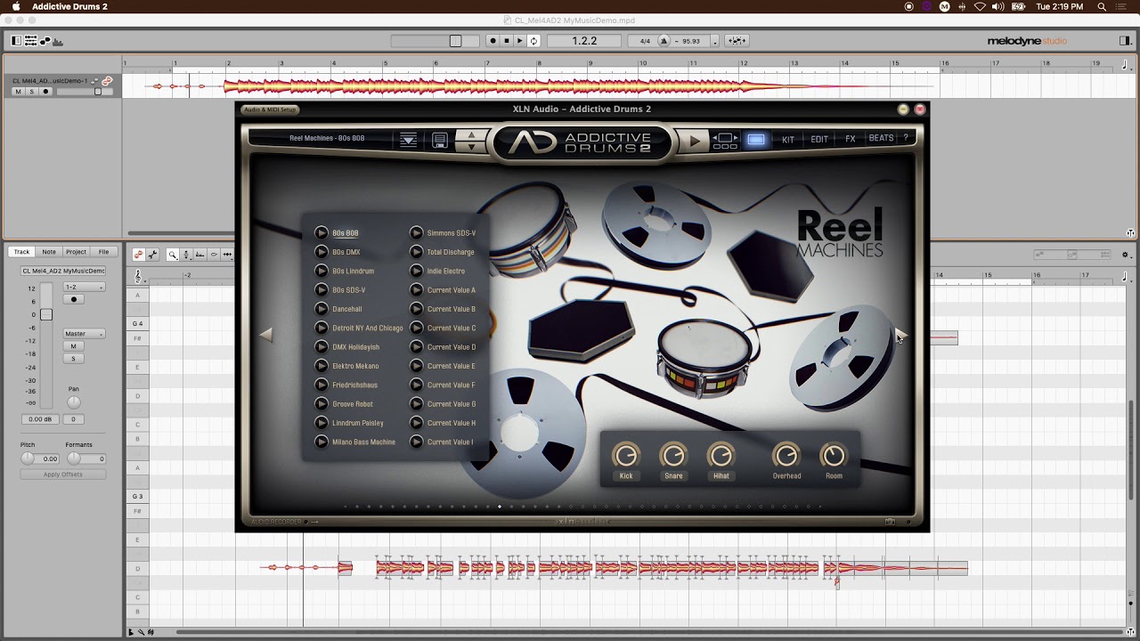 Song Writing with MELODYNE and Addictive Drums