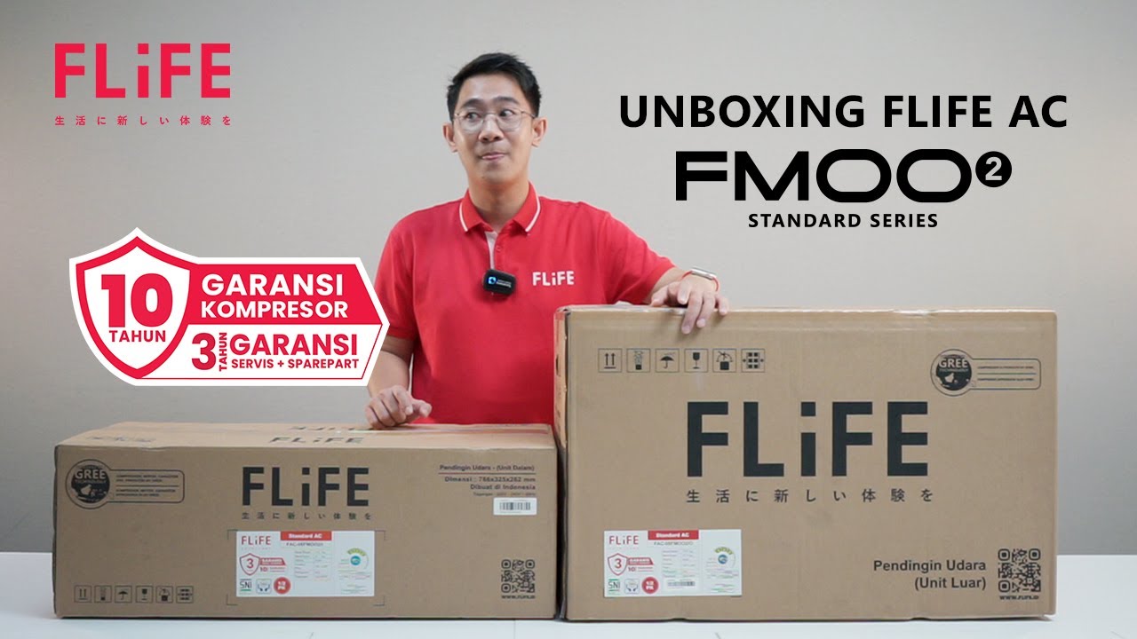 UNBOXING FLIFE FMOO2 AC LEBIH DINGIN LEBIH SEHAT