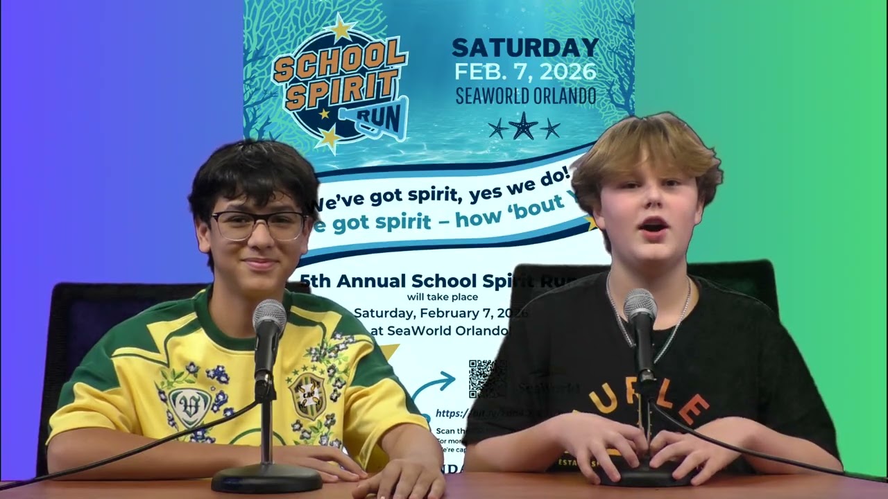 Morning Announcements -  Wednesday January 7, 2026