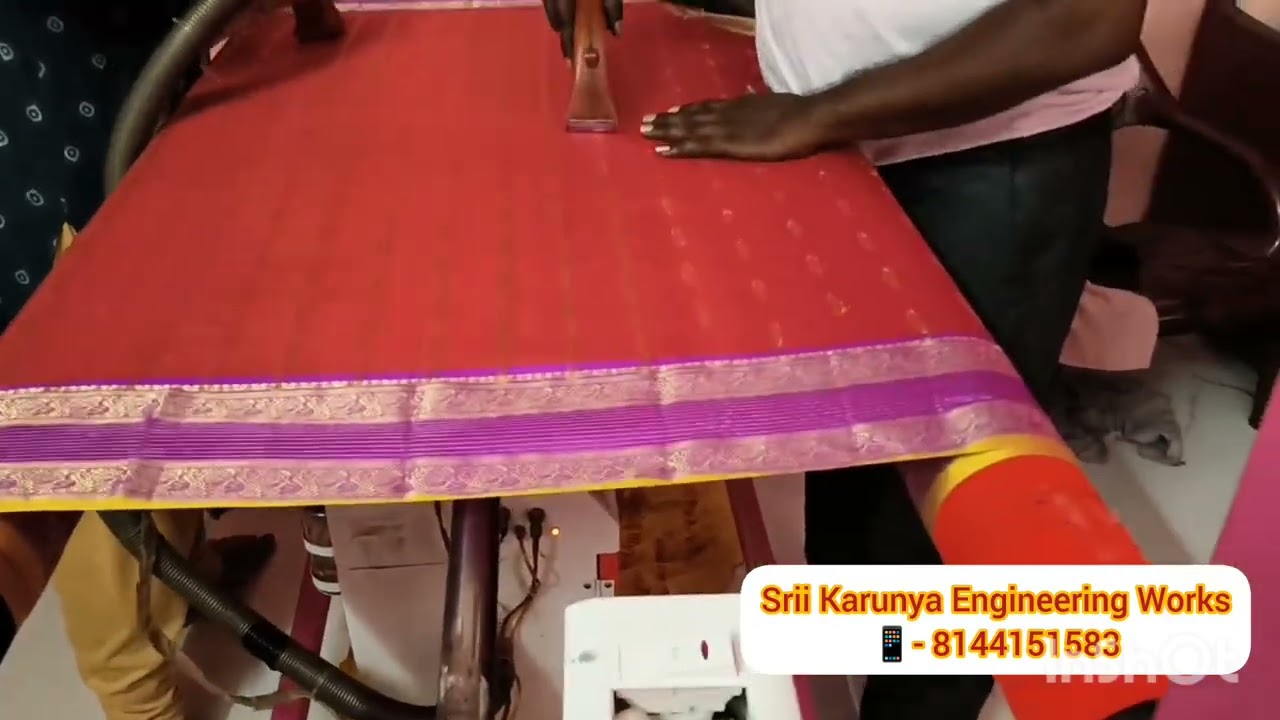 Sri Vishwakarma 🙏 Silk saree putta cutting machine stand. 📱- 8144151583