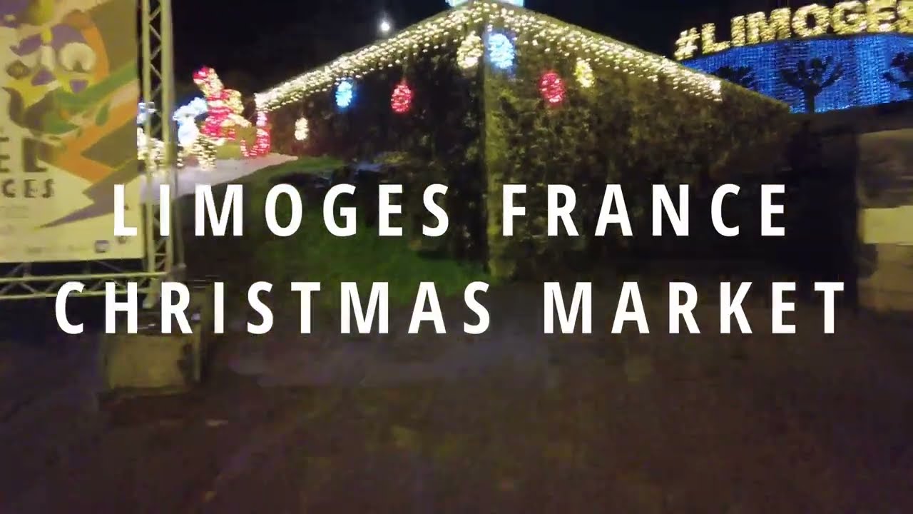 Christmas Markets Europe Light Show-Limoges France