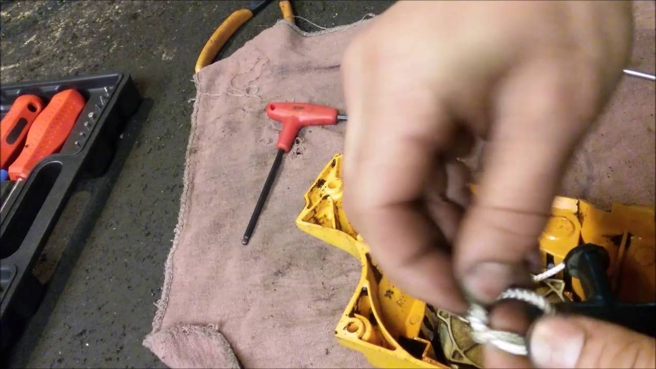 Poulan chainsaw starter rope repacement