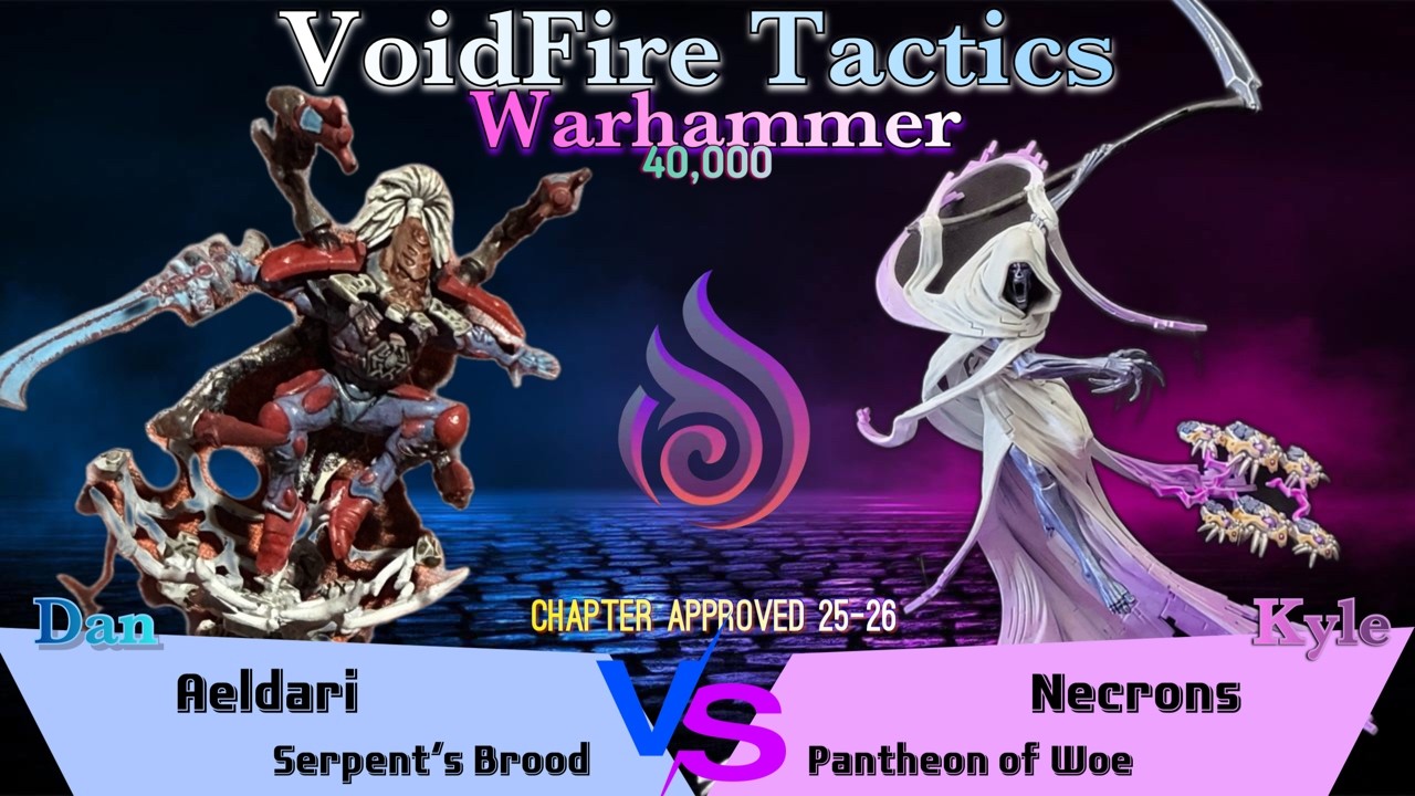 Warhammer 40k 2025-26TP Battle Report: Aeldari vs. Necrons