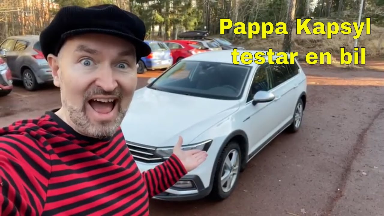 Pappa Kapsyl testar en bil