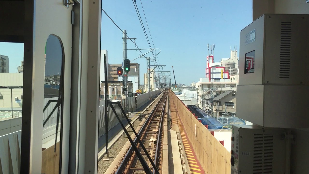 2018年8月4日　羽衣駅→高石駅　南海本線　連読立体交差事業