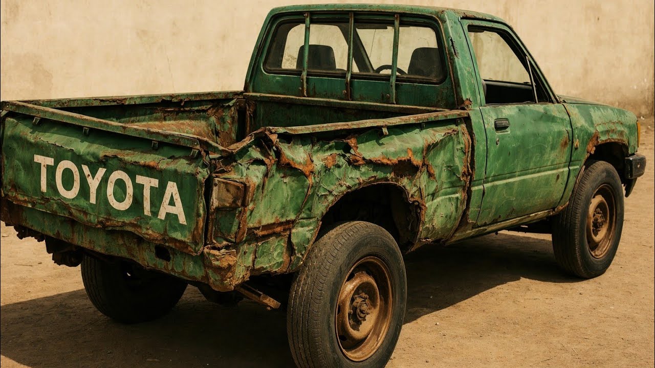 This Toyota Hilux Bed Was Completely Rusted… Full Restoration 