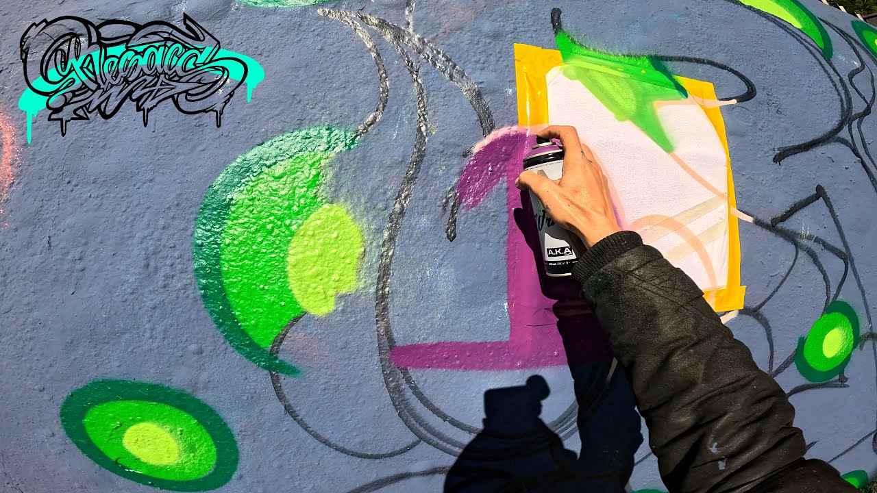 New Technique to Paint T-Shirts with Spray Straight from Graffiti Letters! ➡ RESAKS