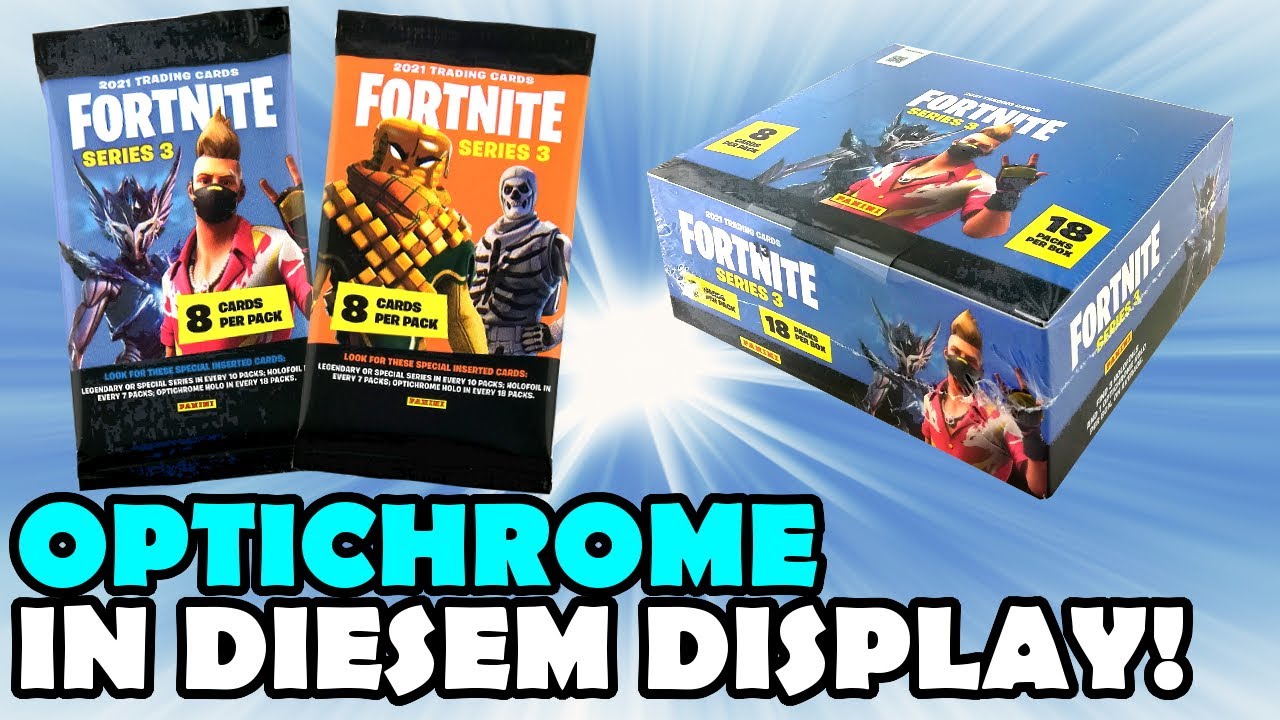 😍😱 KOMPLETTES Fortnite Series 3 Display - Wir öffnen 18 Booster - Panini Trading Cards Opening