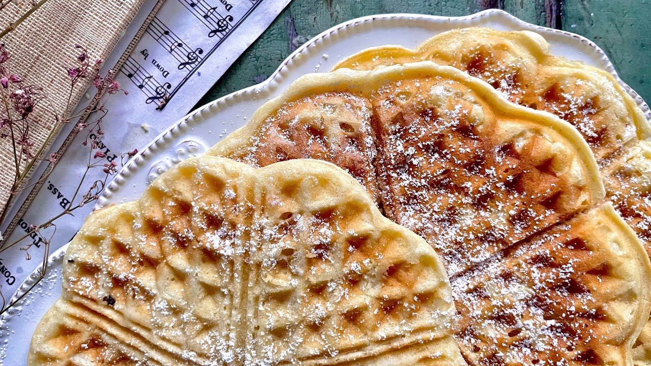 Rezept f&uuml;r Waffeln im Waffeleisen: Einfache und fluffige Waffeln