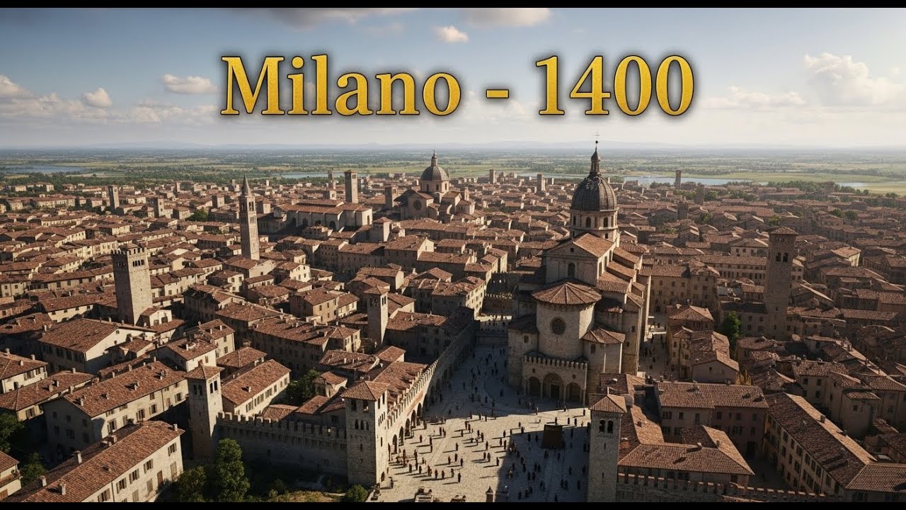 Così era Milano nel 1400 (ricostruzione con IA)