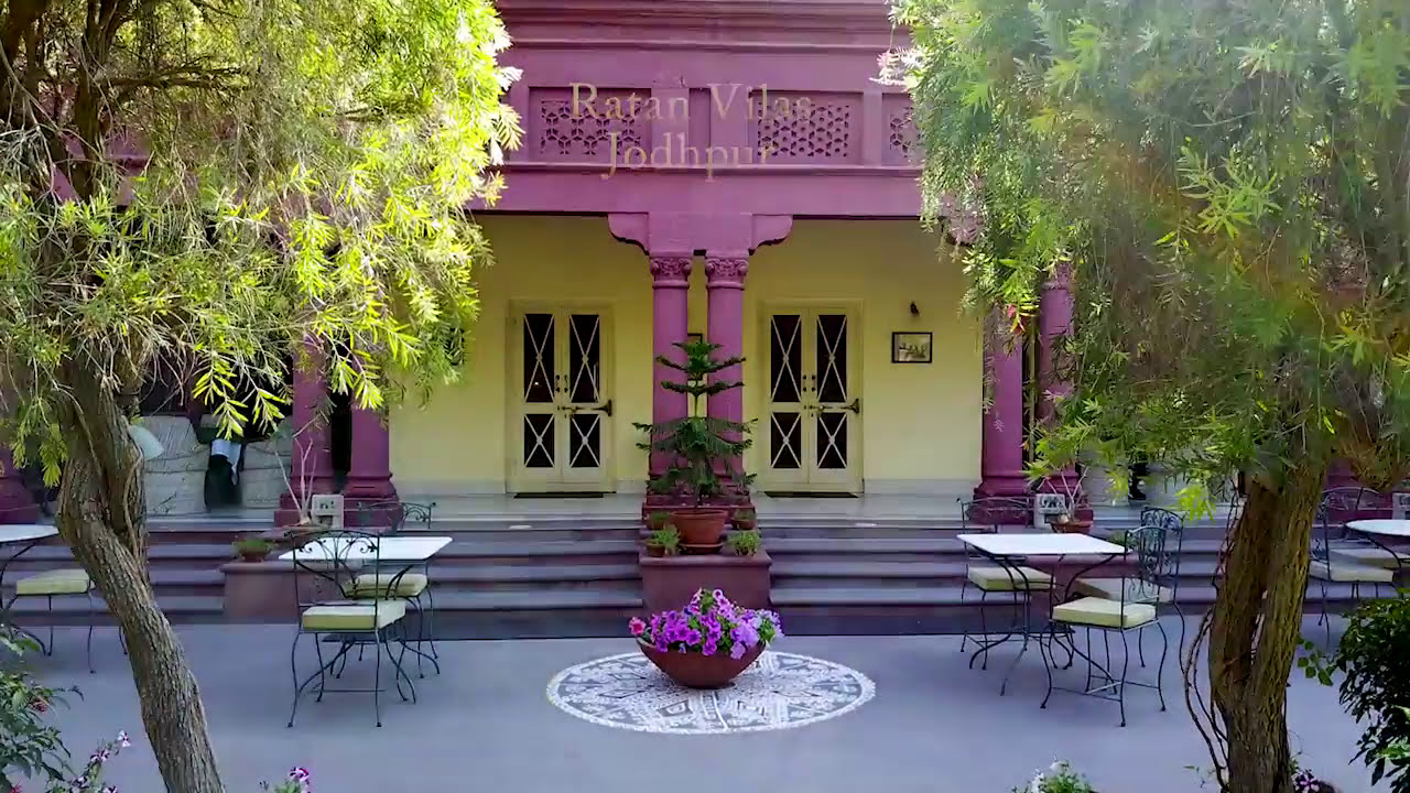 Hotel Ratan Villas Jodhpur heritage haveli Rajasthan Drone video