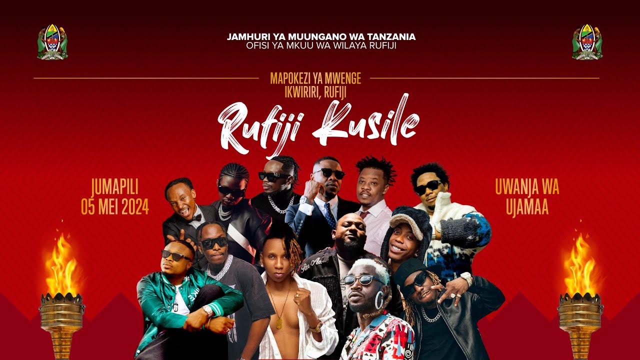ALIKIBA, MARIOO, K2GA, STAMINA, MADEE, JAIVAH, CHINO, BARNABA, LIVE RUFIJI KUSILE