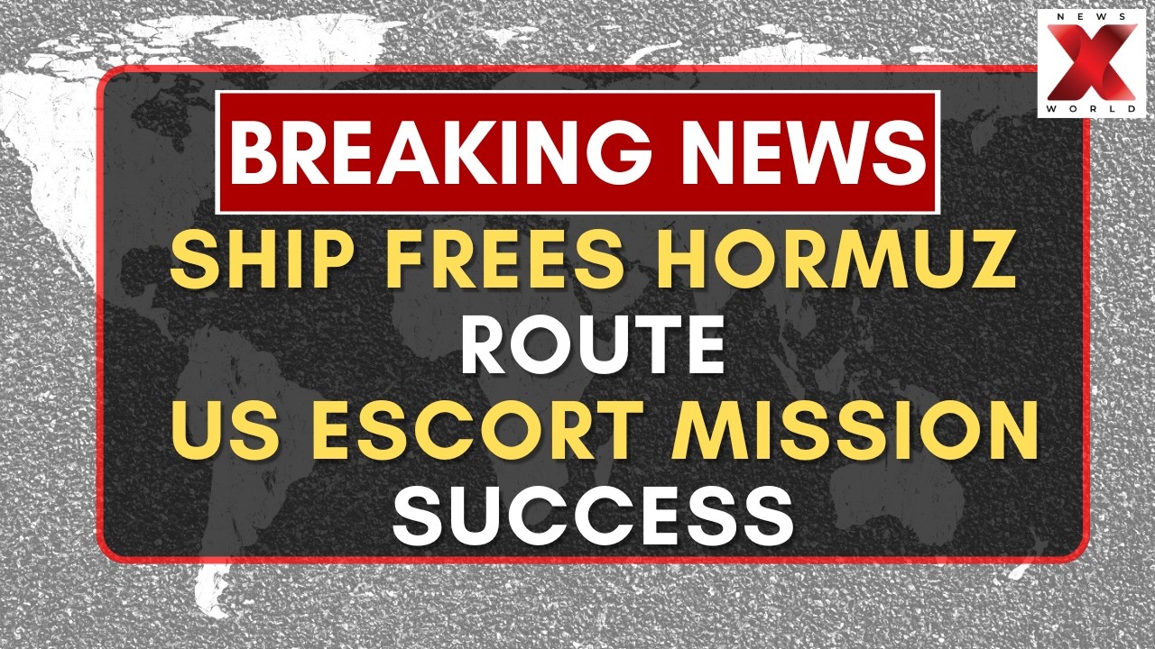 Maersk Vessel Safely Crosses Strait Of Hormuz Under US Military Escort | NewsX World