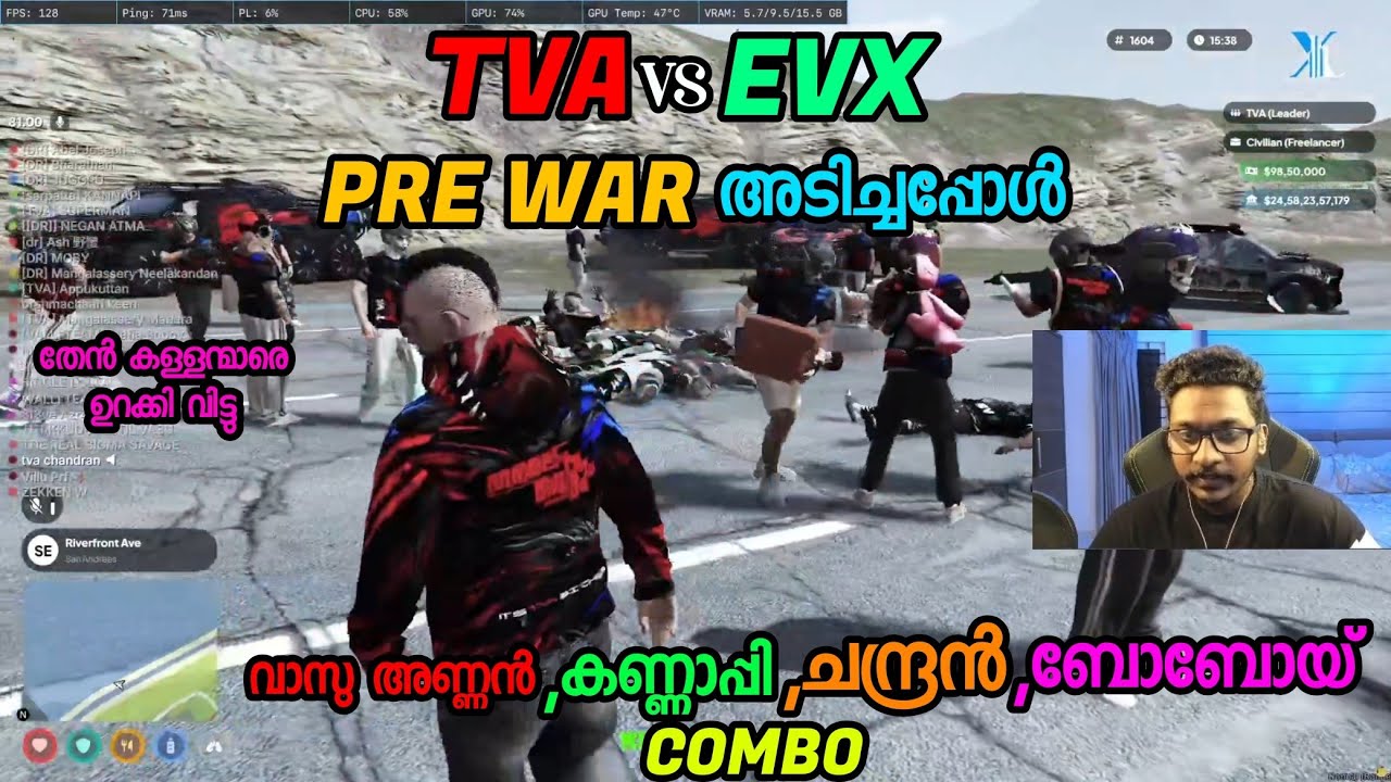 TVA VS EVX PREE WAR അടിച്ചപ്പോൾ 💥 EVX ALL DOWN💯 ആക്കി 🔥 അണ്ണൻ, കണ്ണൻ ചന്ദ്രൻ, ബോബോയ് COMBO 📈 കിടിലം 