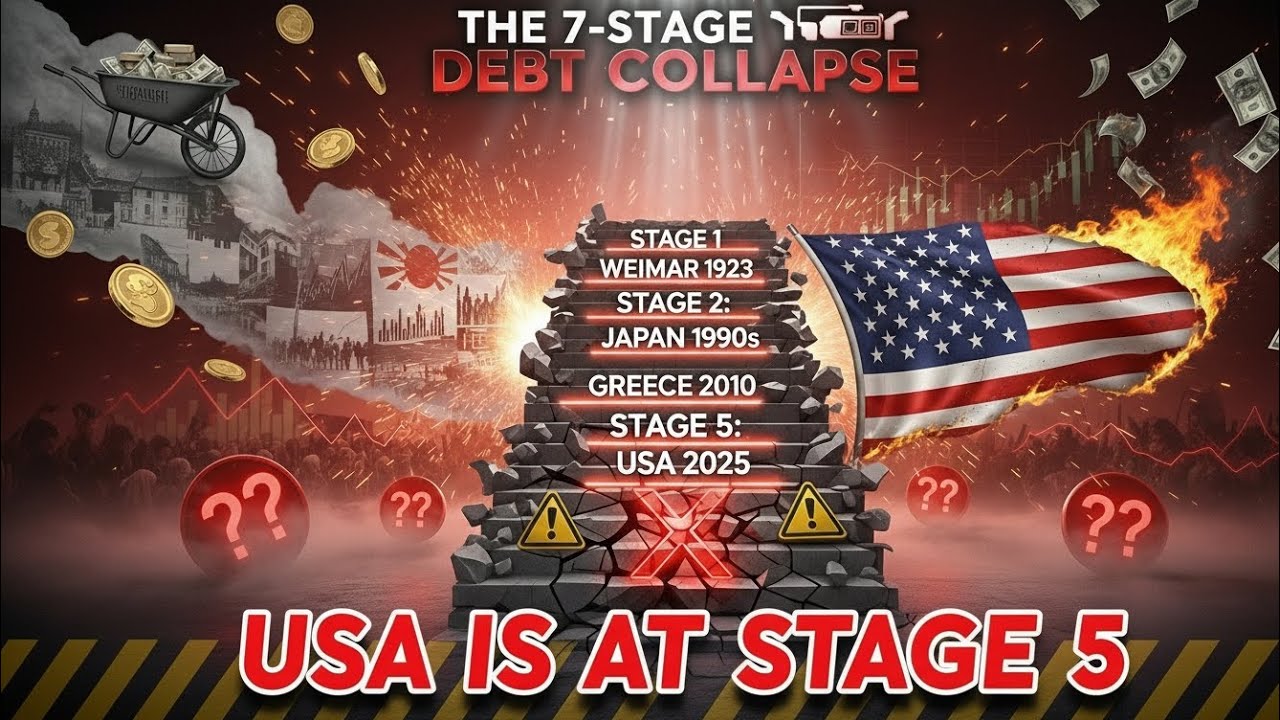 The 7-Stage Debt Collapse: USA Hit Stage 5 (What Happens Next Will Shock You)