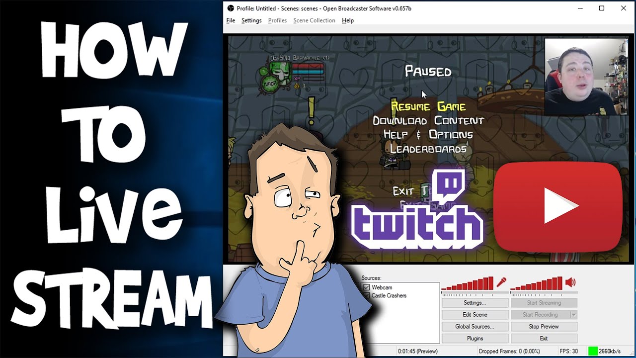 🔥 How to Set Up a Pro-Level Live Stream for FREE using OBS! 🎥💻