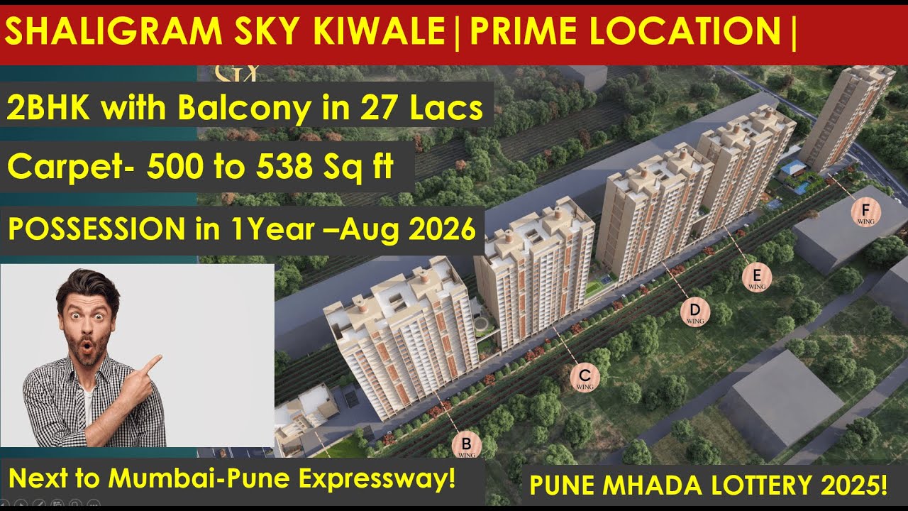 SHALIGRAM SKY KIWALE 2BHK Scheme 907 Mhada Pune lottery 2025 | #mhadalottery #pune #kiwale