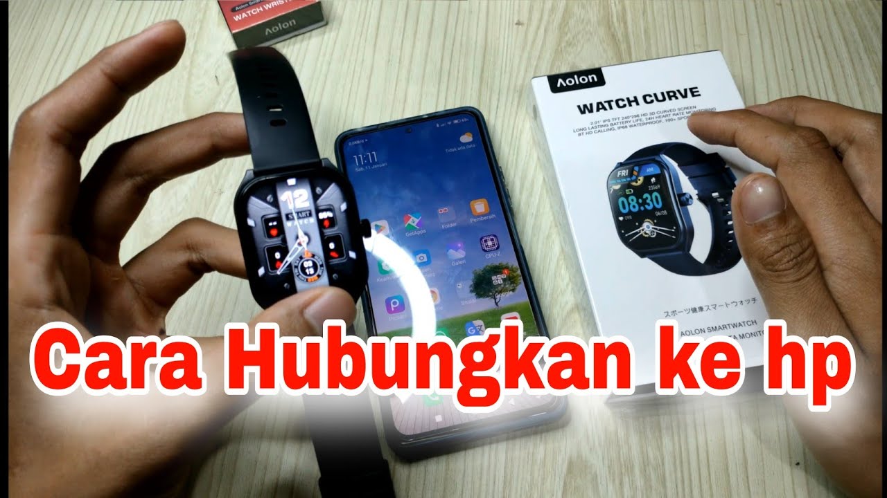 Cara setting Smartwatch Aolon watch curve | pairing smartwatch Aolon ke hp terbaru 2025