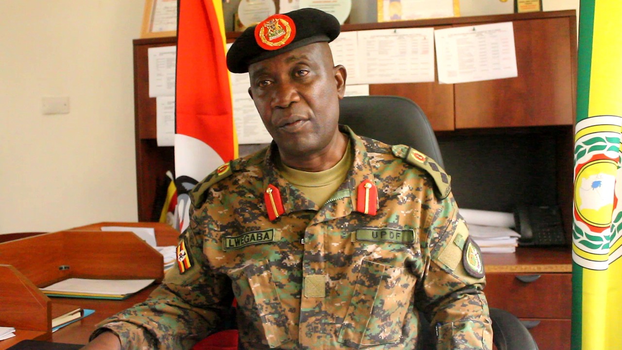 Col. James Lwegaba stirring Engineering Brigade