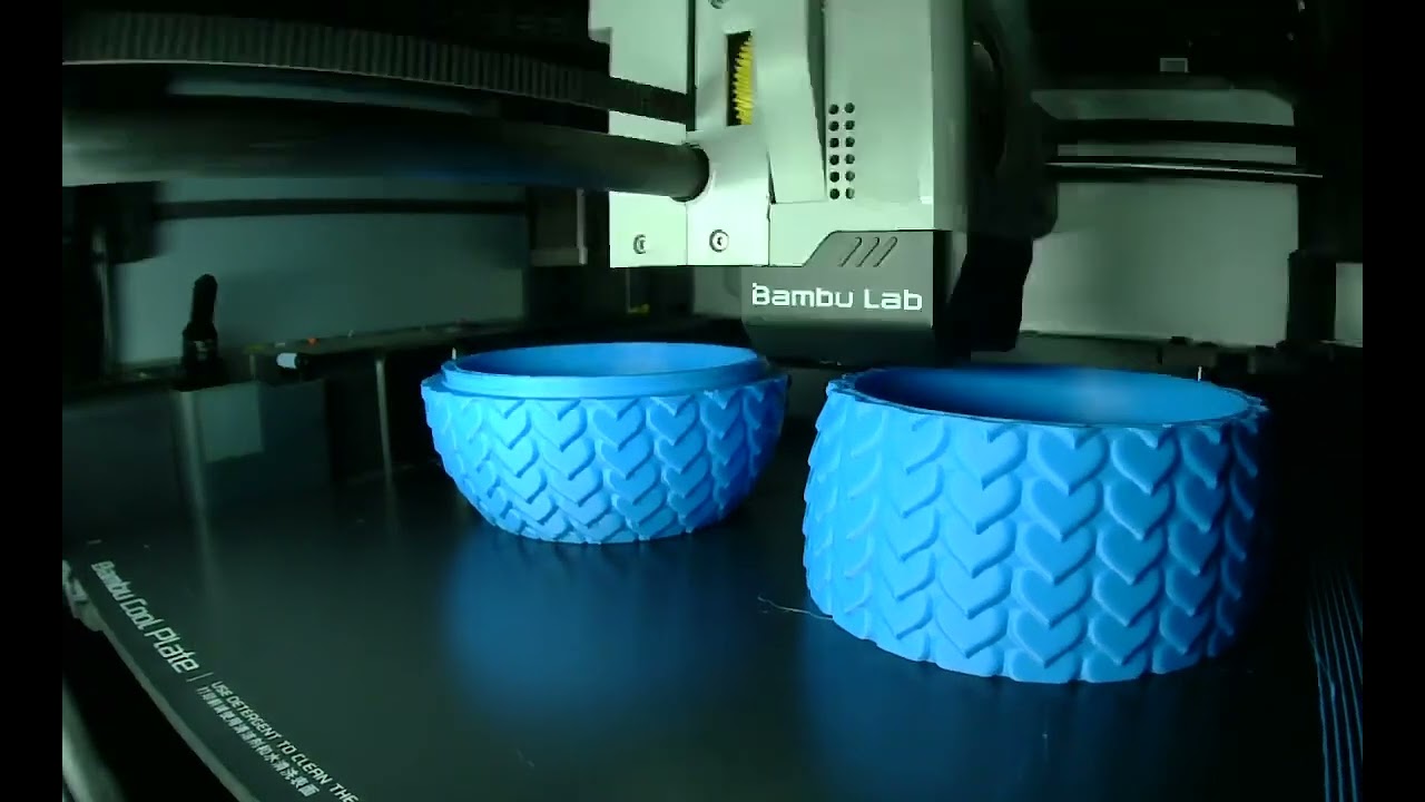 @3DprintingBee Blue Valentine Egg #3dtimelapse #bambulabx1carbon
