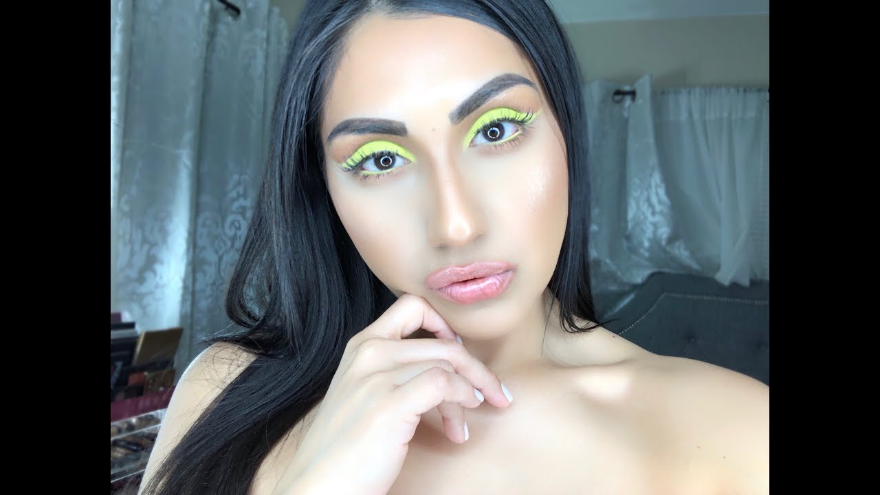 GRWM EASY NEON MAKEUP LOOK