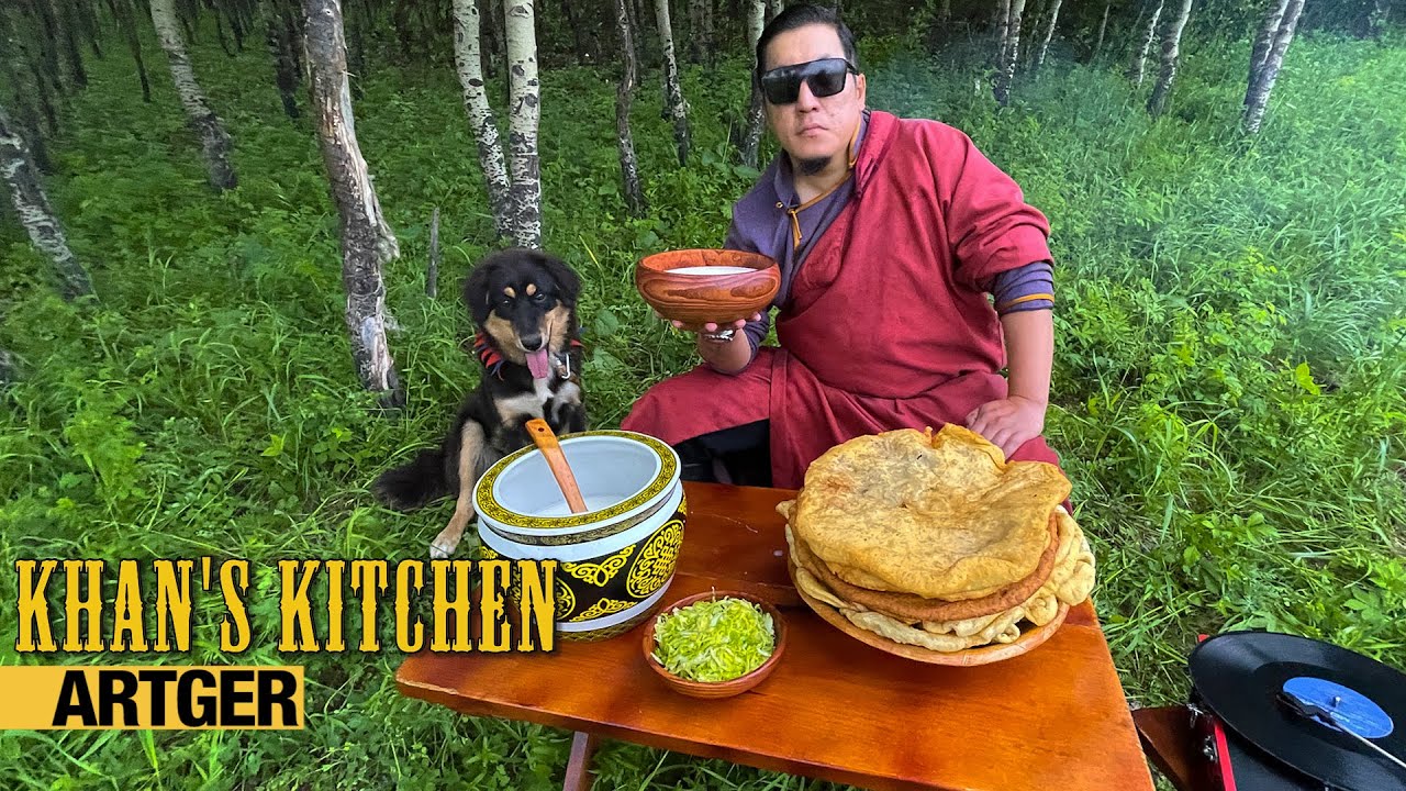 GIANT-SIZED Mongolian KHUUSHUUR (Meat Pastry) for NAADAM Celebration | Khan's Kitchen