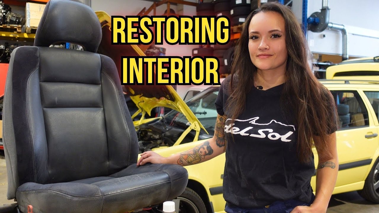 DIY interior restoration: bringing old leather seats back to life!