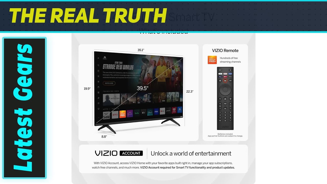 40-дюймовый Smart TV VIZIO: потрясающее соотношение цены и качества Full HD для вашего дома