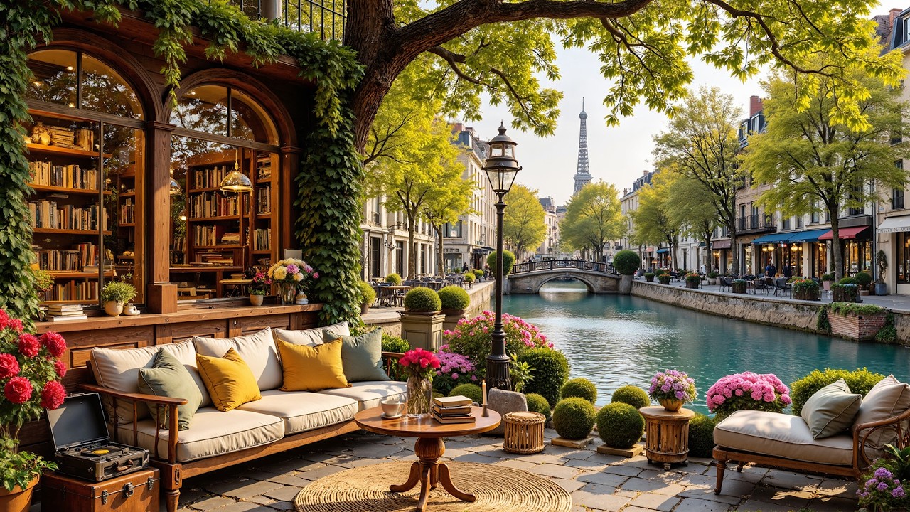 Gentle Spring Jazz🌻Morning Coffee Shop Corner ~ Instrumental Jazz Music for Deep Concentration🎵✨